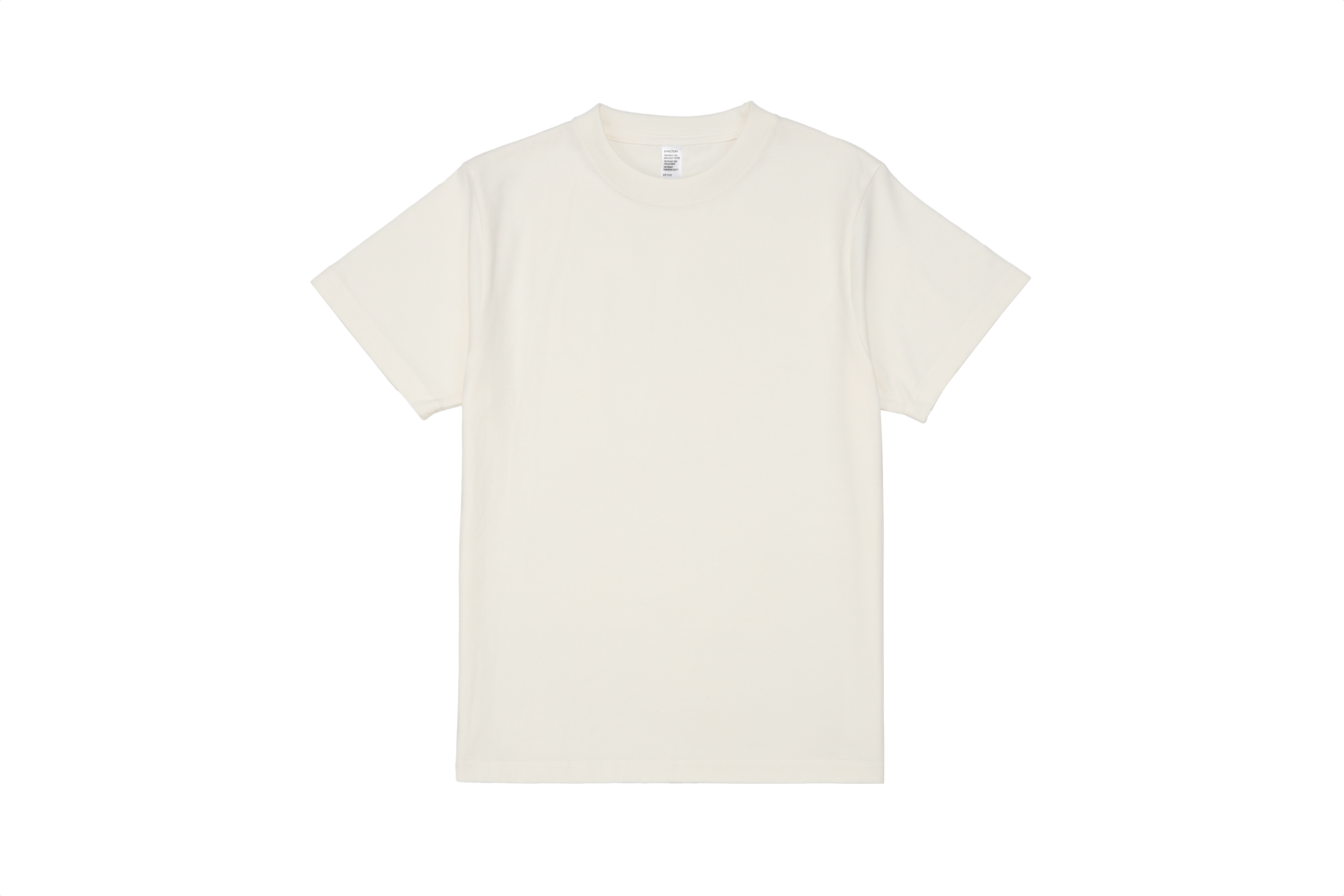 DF1101 Tシャツ アイボリー（平置き）