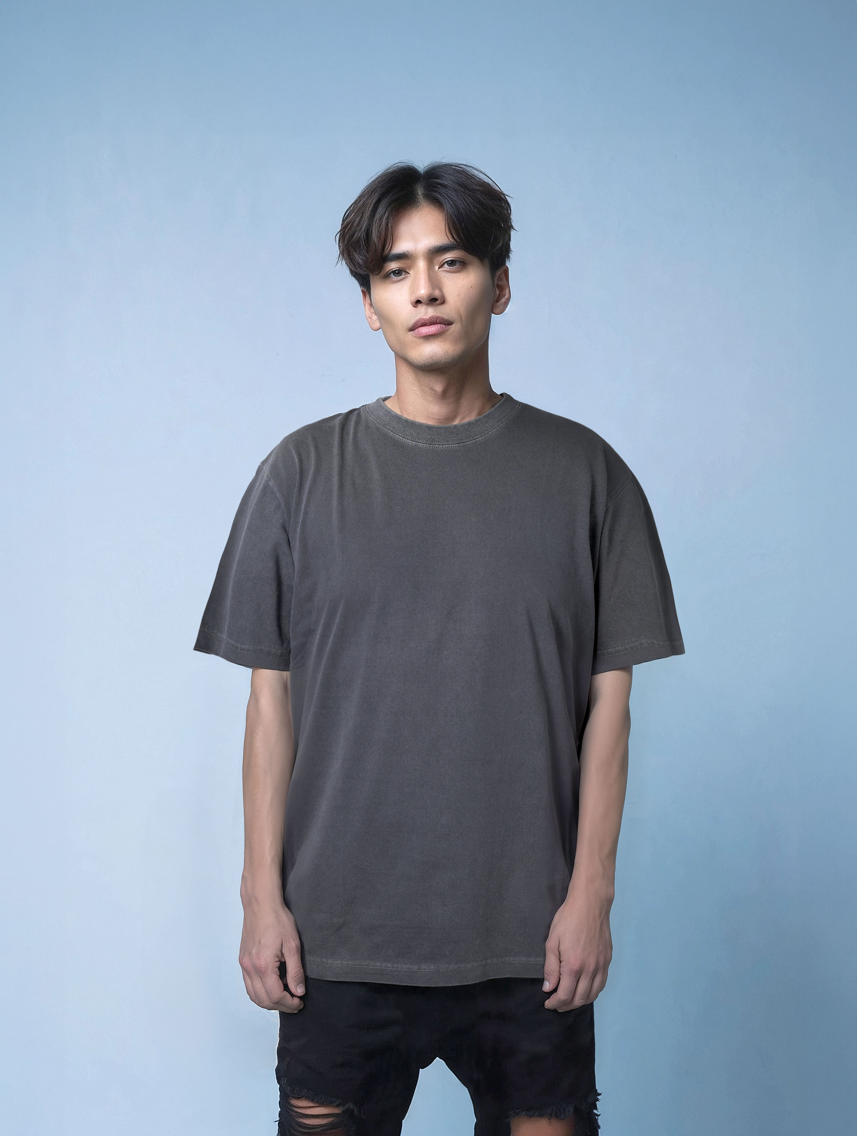 ガーメントダイTシャツの着用イメージ
